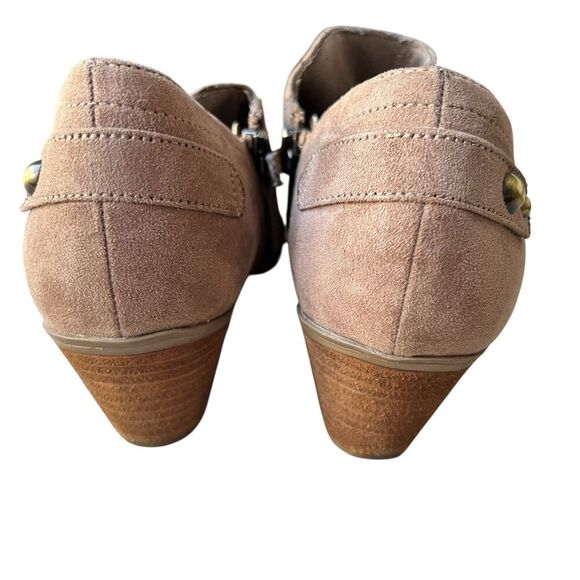 Dr Scholls Never End Ankle Boot Sz 9.5 Brown Camel Perforated - Picture 5 of 11